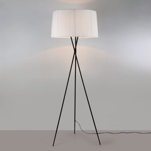 Lámpara de pie trípode "PRON" - Pantalla algodón -  E27 (3)