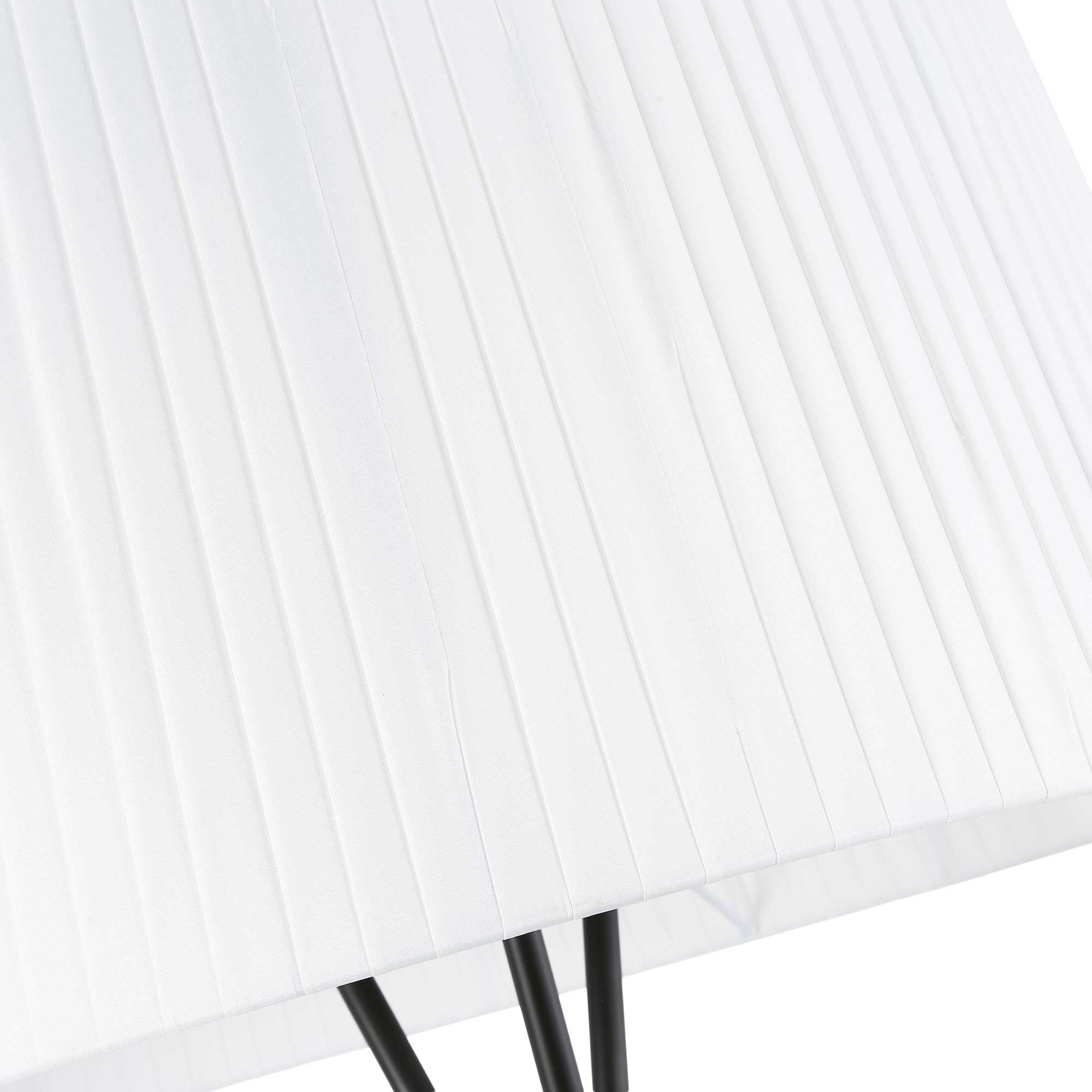 Lámpara de pie trípode "PRON" - Pantalla algodón -  E27 (8)