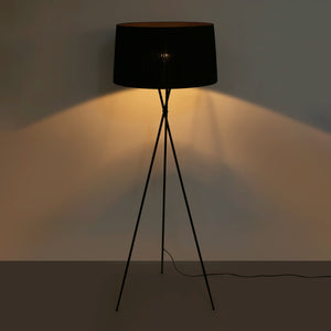 Lámpara de pie trípode "PRON" - Pantalla algodón -  E27 (13)