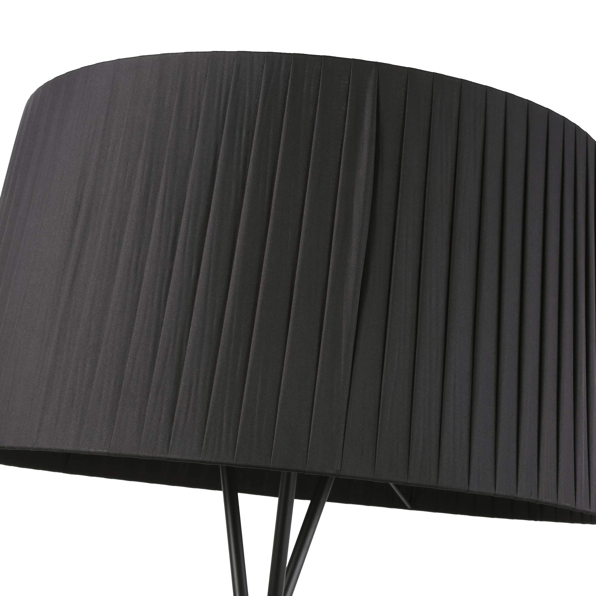 Lámpara de pie trípode "PRON" - Pantalla algodón -  E27 (14)