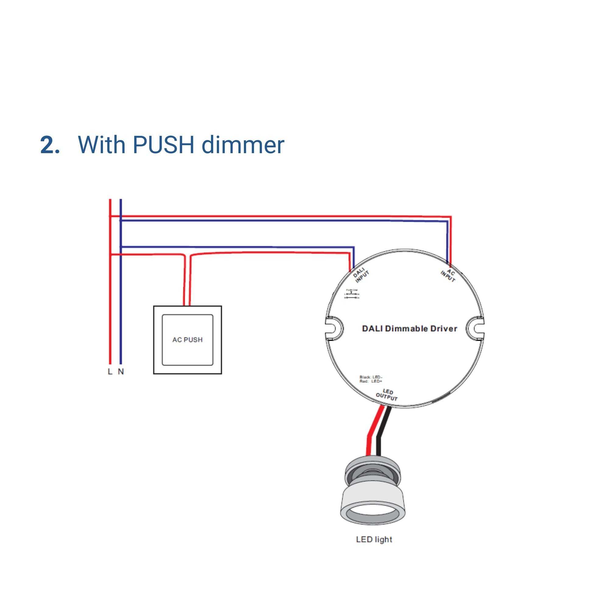 Driver regulable DALI DT6 monocolor - 220-240V - Salida 6-25V DC - 9W (2)