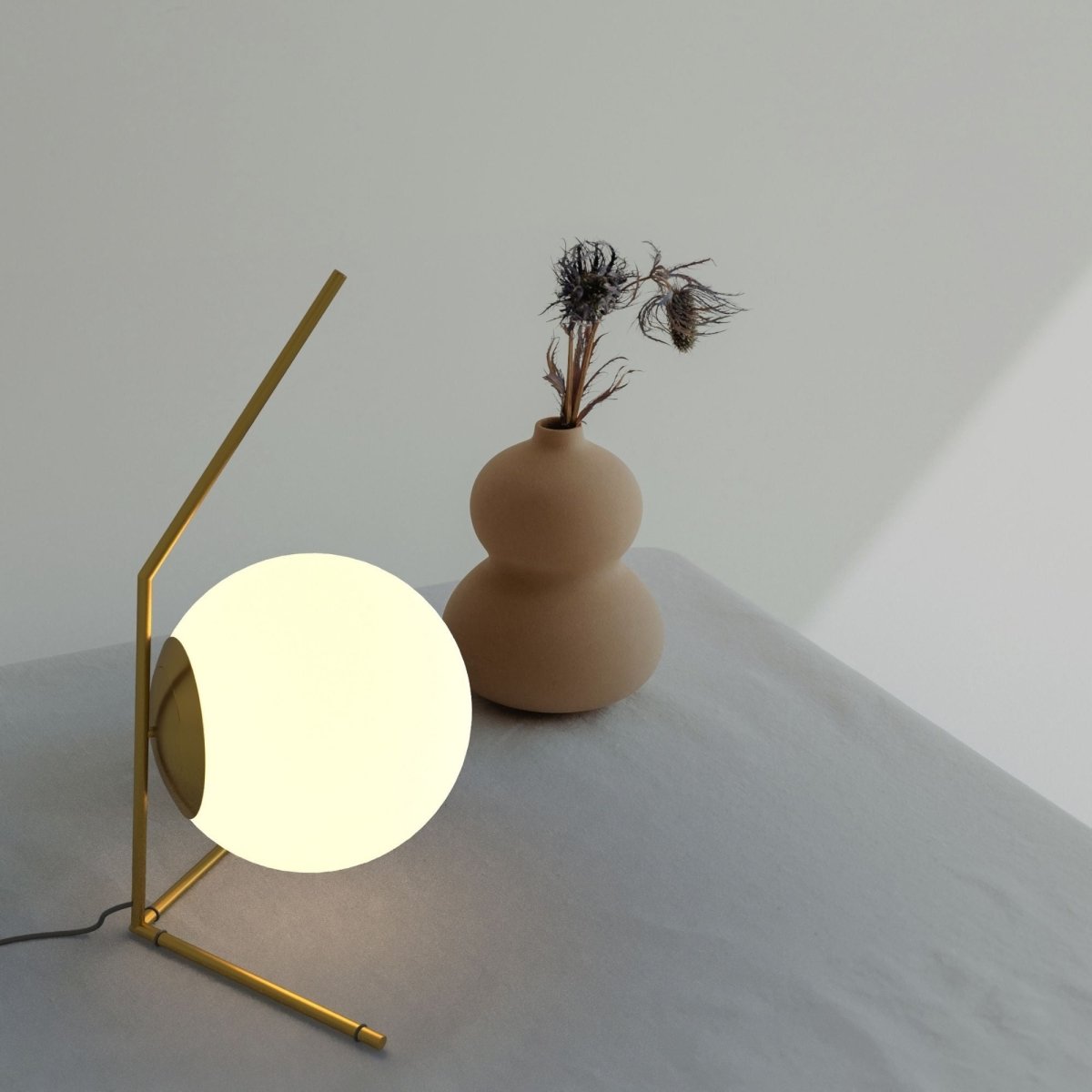 Lámpara de mesa bola cristal "OCTO 200" - E27 -  Ø 22cm - Barcelona Led-Decoración