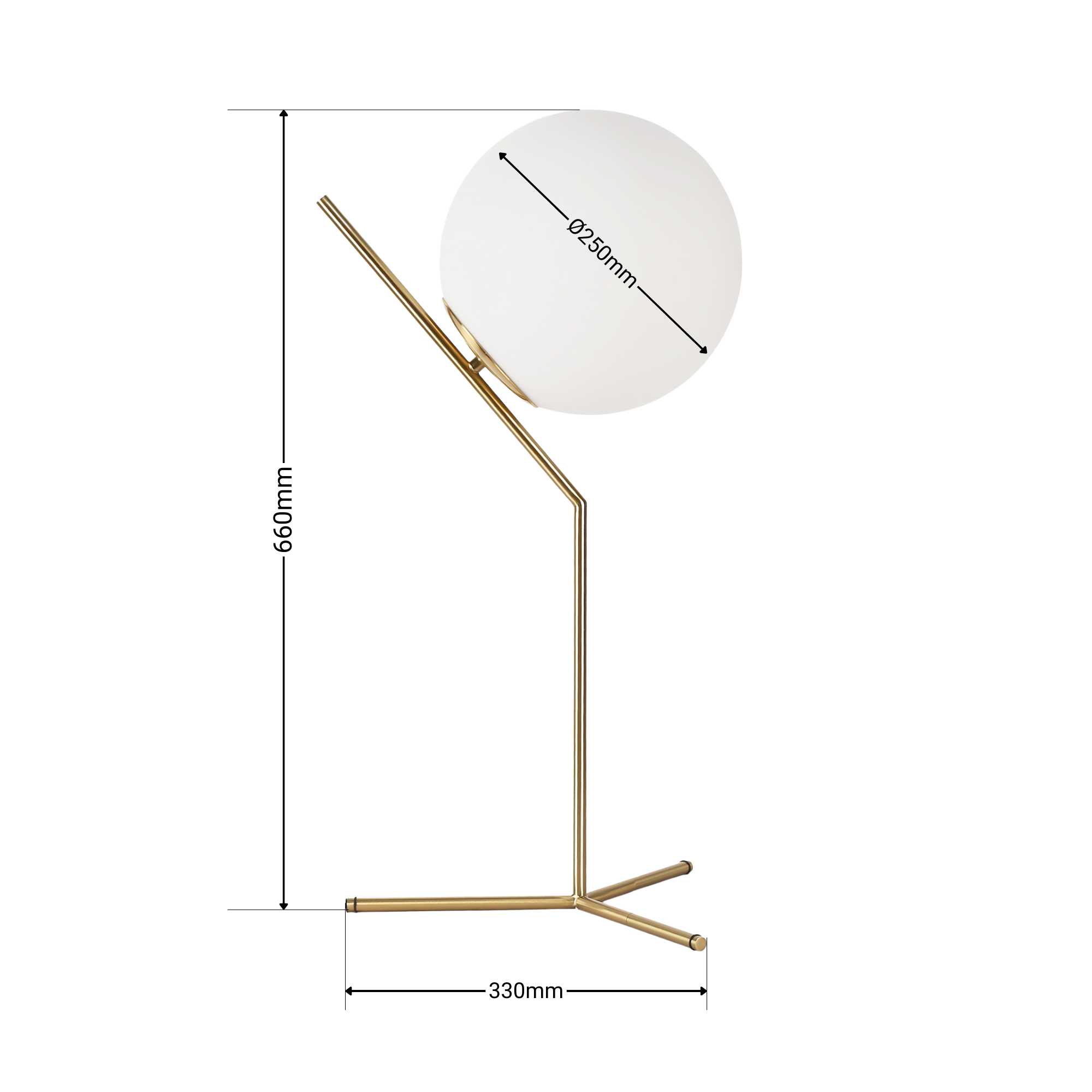 Lámpara de mesa bola cristal "NOLA" - E27 - Ø 25cm (16)