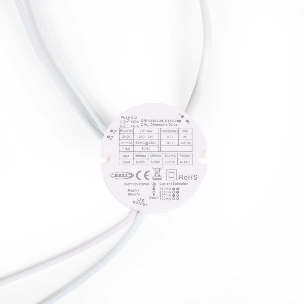 Driver regulable DALI DT6 monocolor - 220-240V - Salida 6-25V DC - 9W - Barcelona Led-Control y regulación