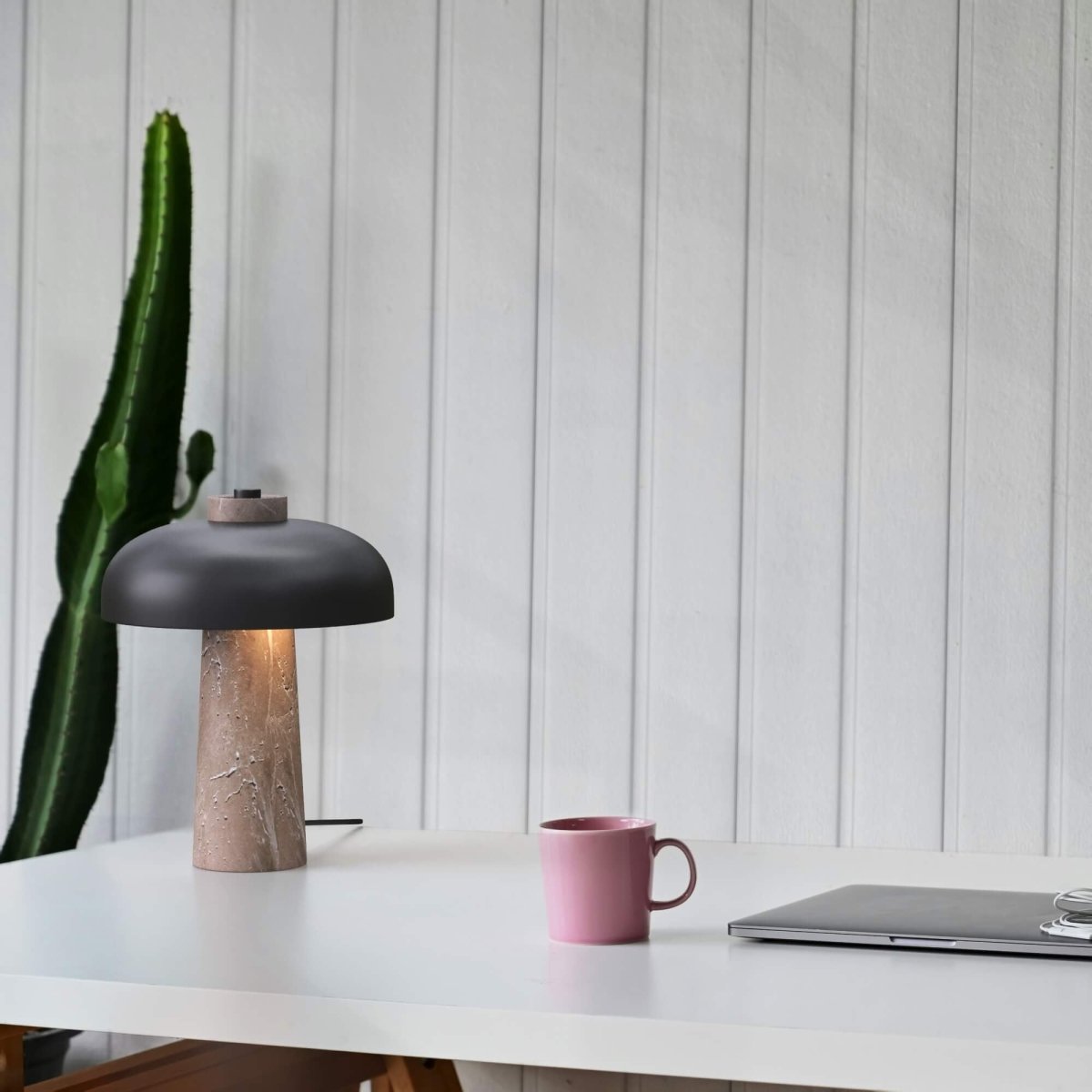 Lámpara de mesa diseño "CEP" - Base mármol - 2 x G9 - Barcelona Led-Decoración
