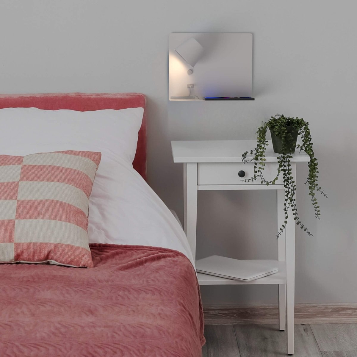 Aplique de pared para lectura con puerto USB "BASKOP" - 6W - Izquierda - Barcelona Led-Decoración