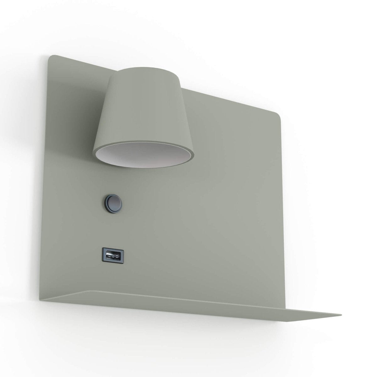 Aplique de pared para lectura con puerto USB "BASKOP" - 6W - Izquierda - Barcelona Led-Decoración