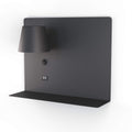 Wall reading light with USB port 