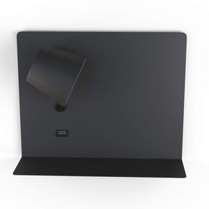 Aplique de pared para lectura con puerto USB "BASKOP" - 6W - Izquierda (26)