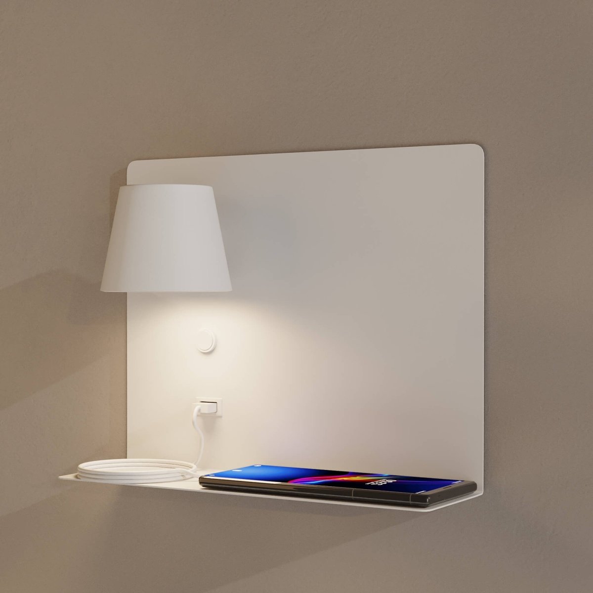 Aplique de pared para lectura con puerto USB "BASKOP" - 6W - Izquierda - Barcelona Led-Decoración