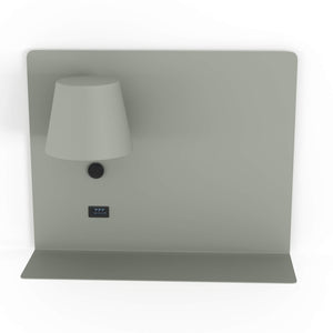 Aplique de pared para lectura con puerto USB "BASKOP" - 6W - Izquierda (29)