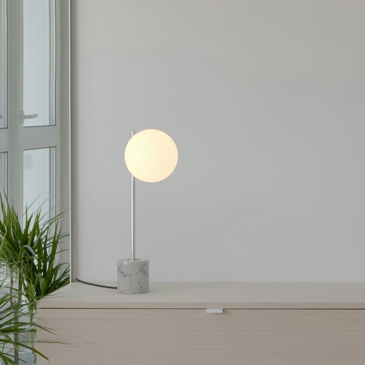 Lámpara de mesa bola cristal "LICRU" - E27 - Ø 15cm - Barcelona Led-Decoración