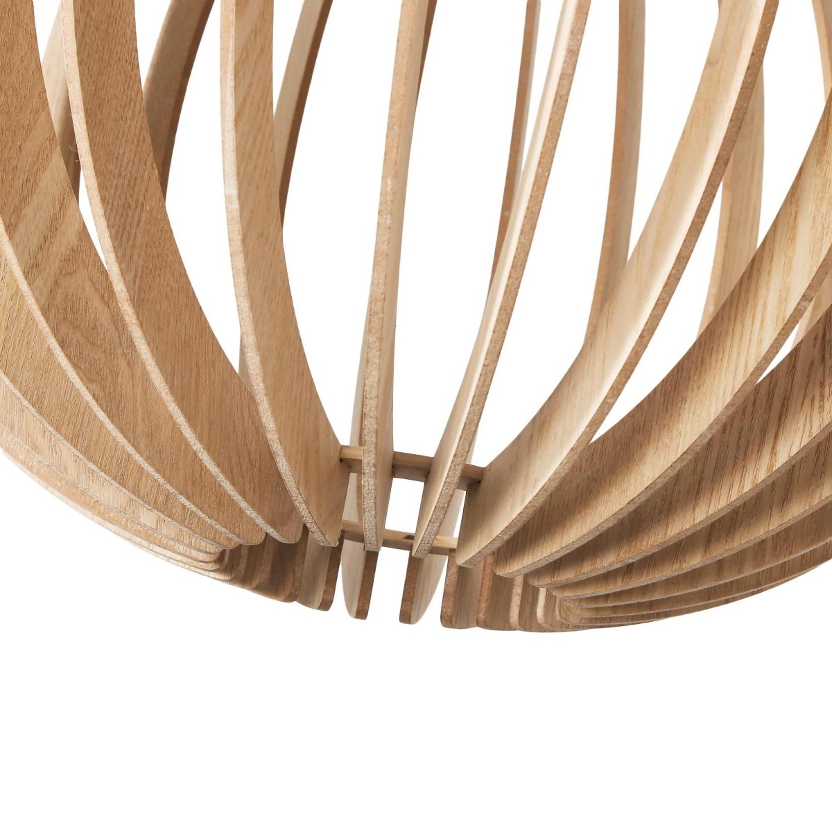 Lámpara colgante madera "BURMA" - Ø 45cm - E27 - Barcelona Led-Decoración