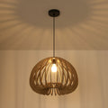 Lampe suspendue en bois 