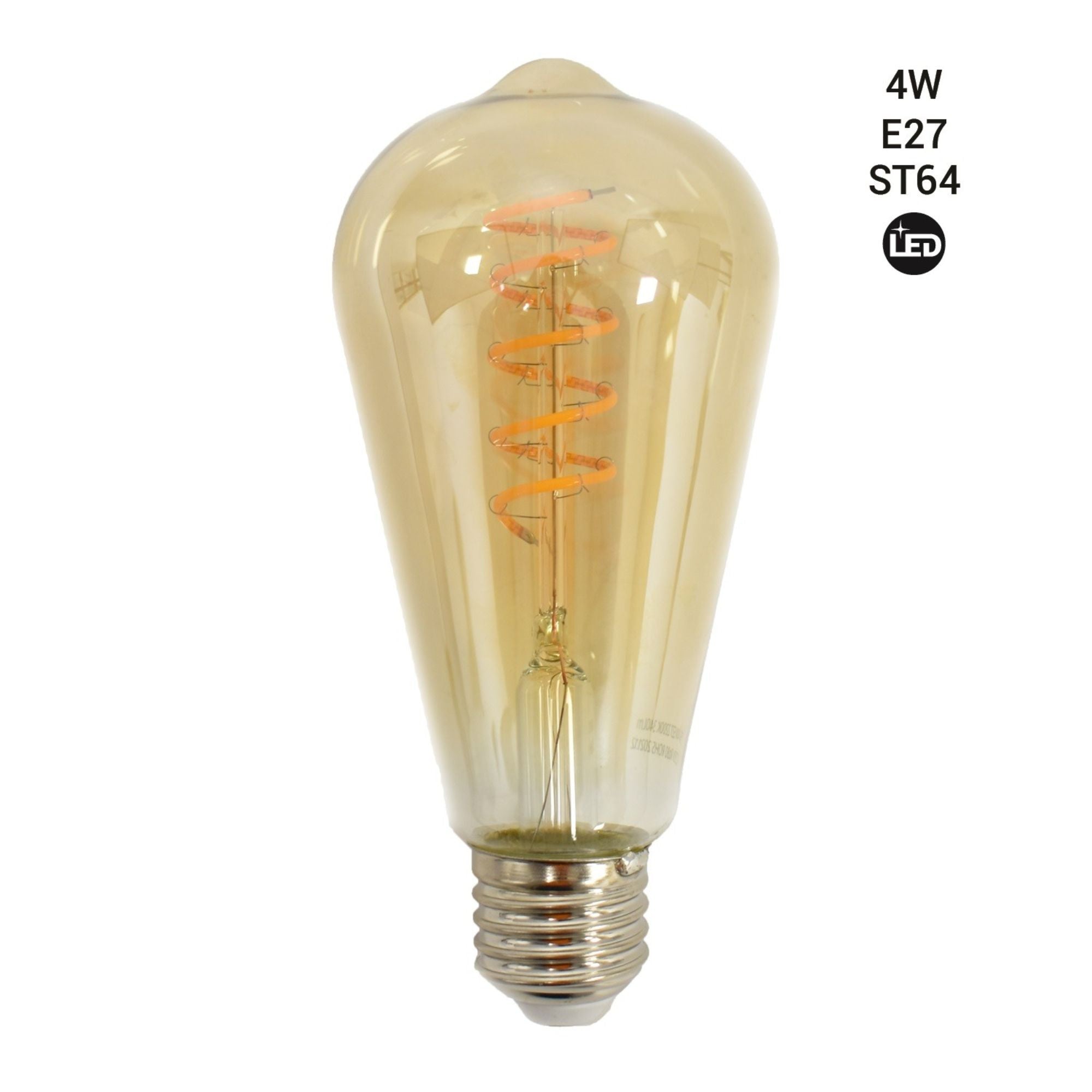 Bombilla LED filamento Edison E27 ST64 - 4W (3)