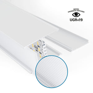 Luminaria lineal LED CCT - 40W - Suspensión / superficie - Potencia ajustable - 120cm (29)