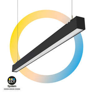 Luminaria lineal LED CCT - 40W - Suspensión / superficie - Potencia ajustable - 120cm (30)