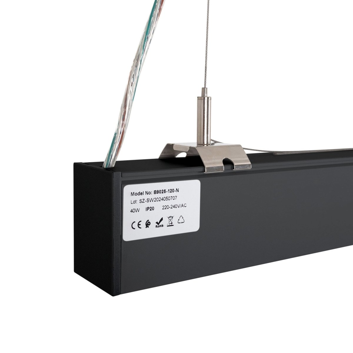Luminaria lineal LED CCT - 40W - Suspensión / superficie - Potencia ajustable - 120cm (41)
