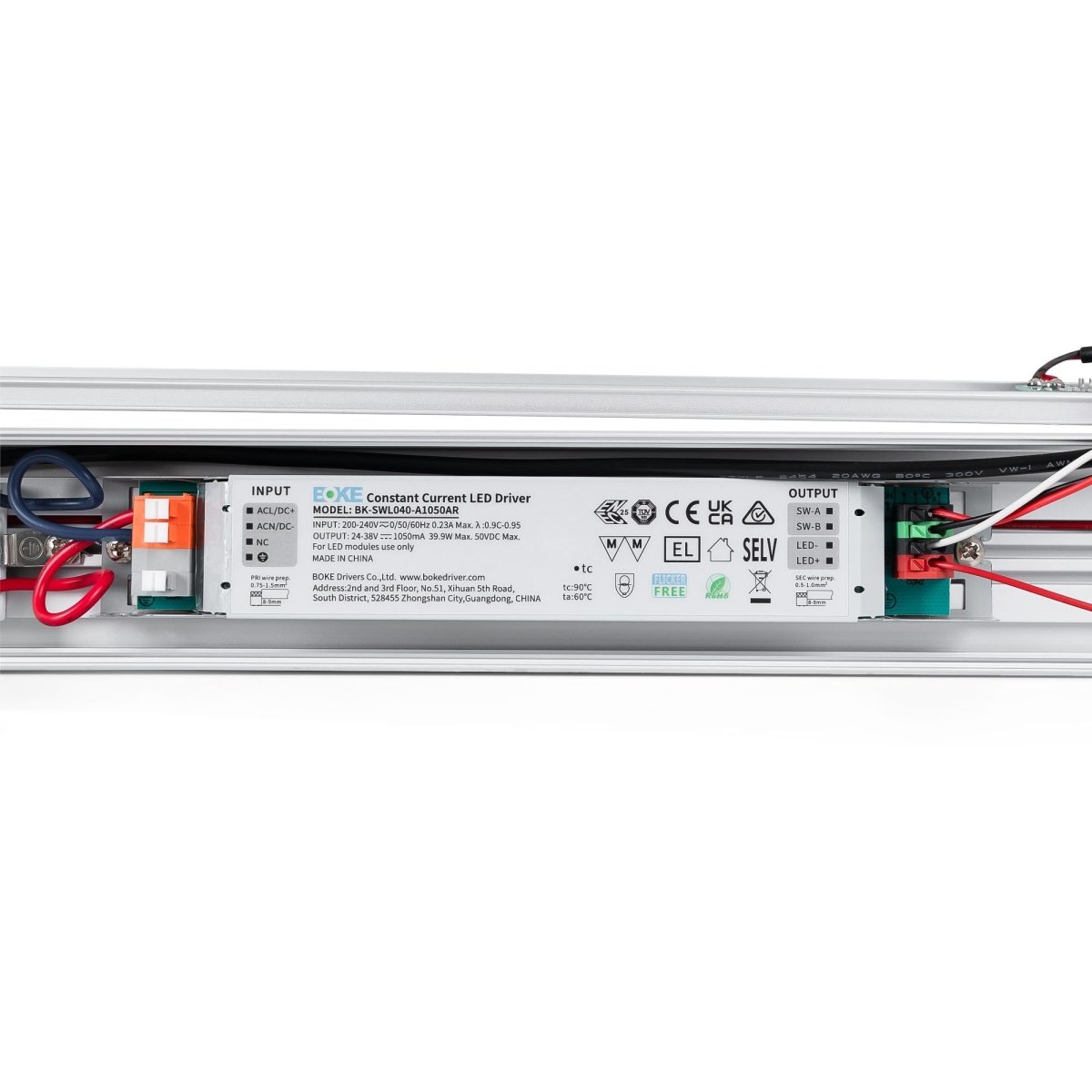 Luminaria lineal LED CCT - 40W - Suspensión / superficie - Potencia ajustable - 120cm (82)