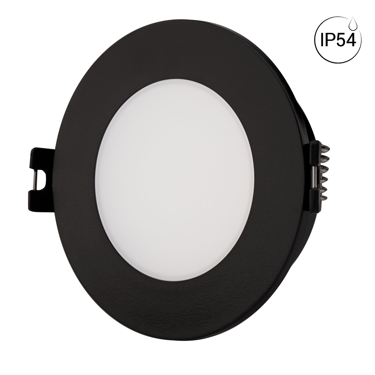 KIT Aro empotrable estanco Ø90mm + Bombilla GU10 6W + Portalámparas (24)