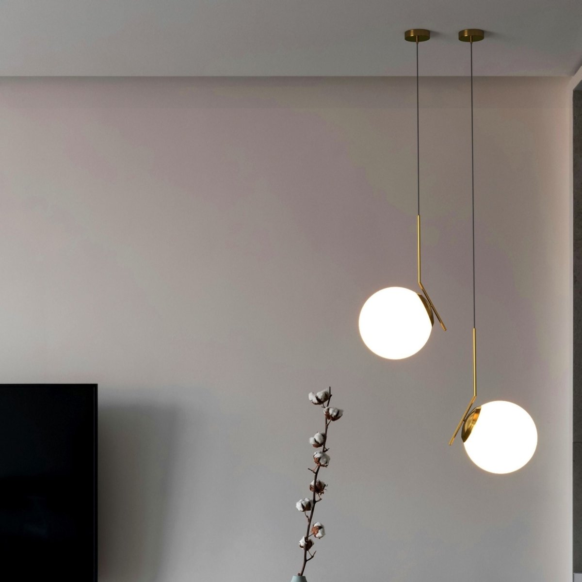Lámpara colgante bola cristal "HERMI 280" - E27 - Ø 28cm - Barcelona Led-Decoración