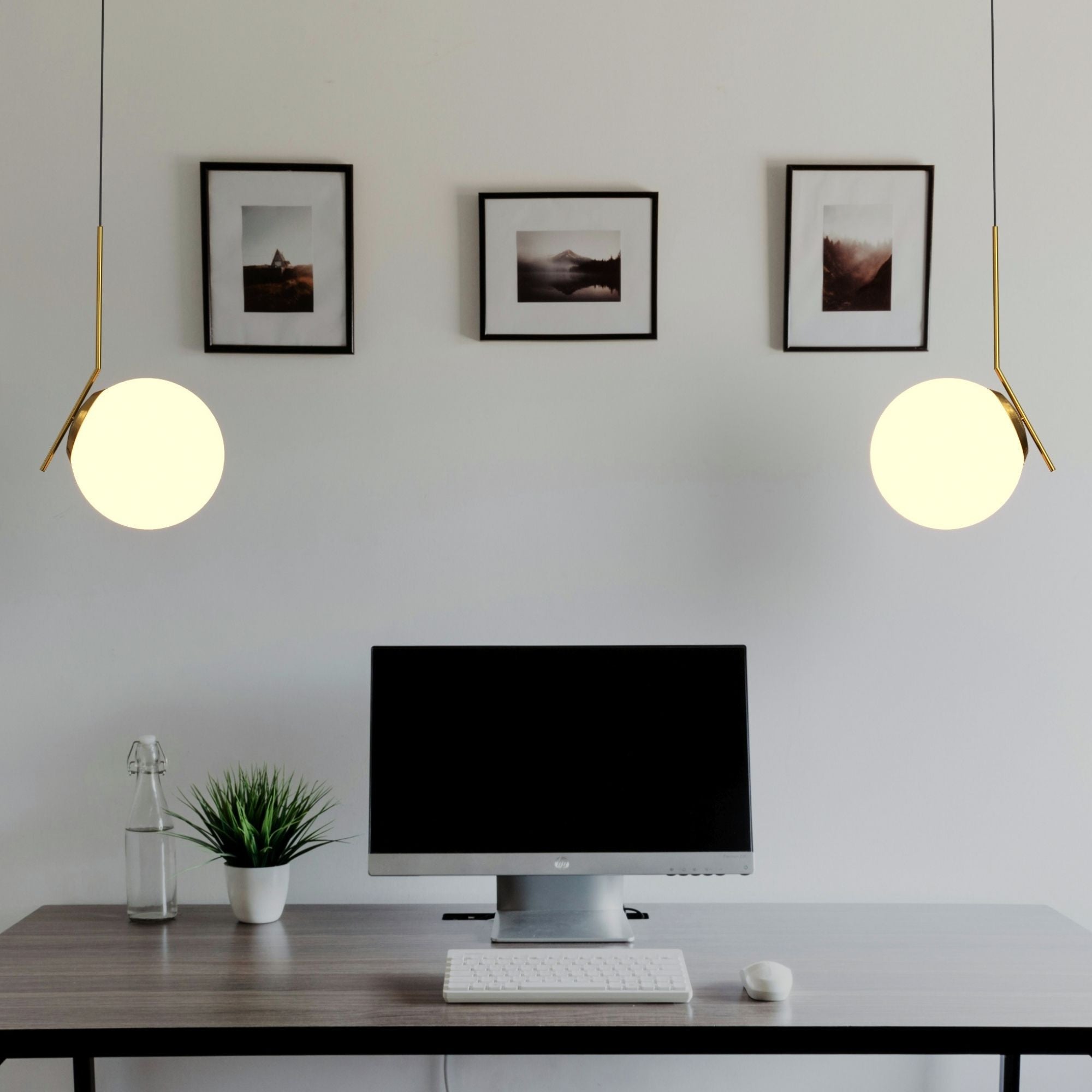 Lámpara colgante bola cristal "HERMI 280" - E27 - Ø 28cm (13)