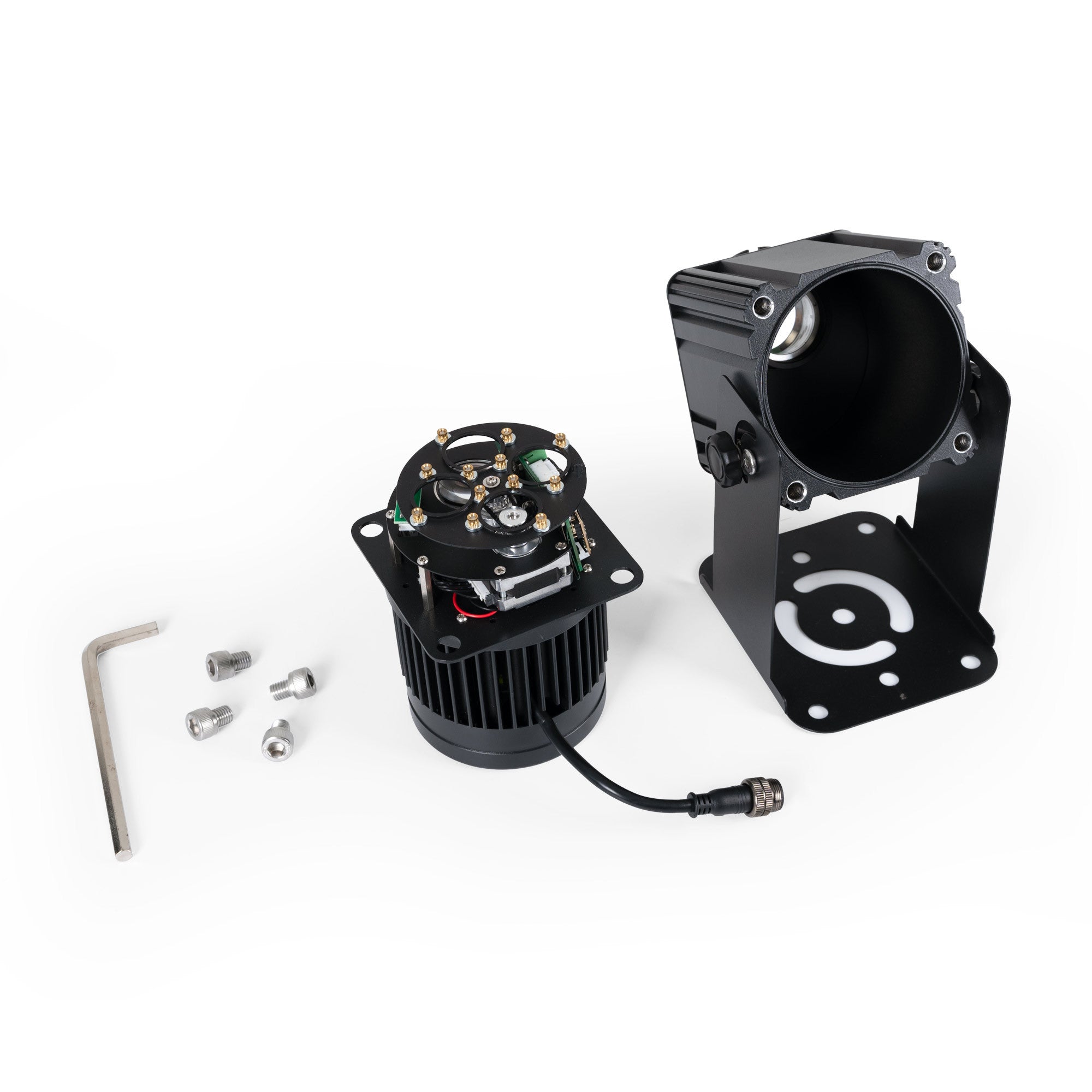 Proyector de logos LED GOBO 100W fijo exterior - 4 cristales - Óptica 18° - IP65 (9)