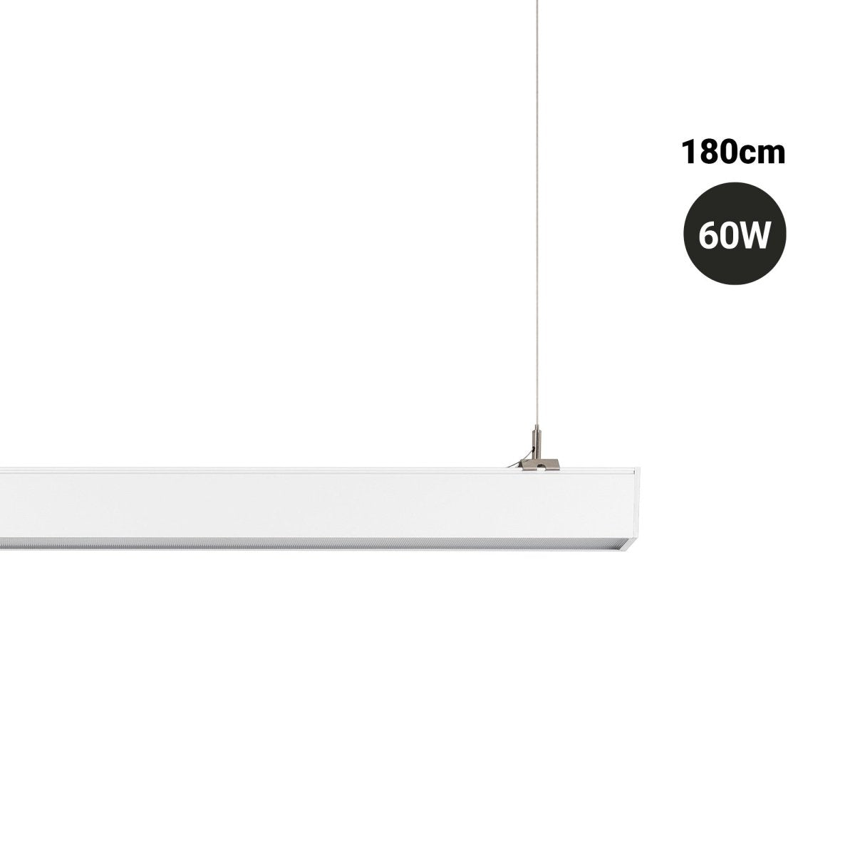 Luminaria lineal LED CCT - 60W - Suspensión / superficie - Potencia ajustable - 180cm (26)