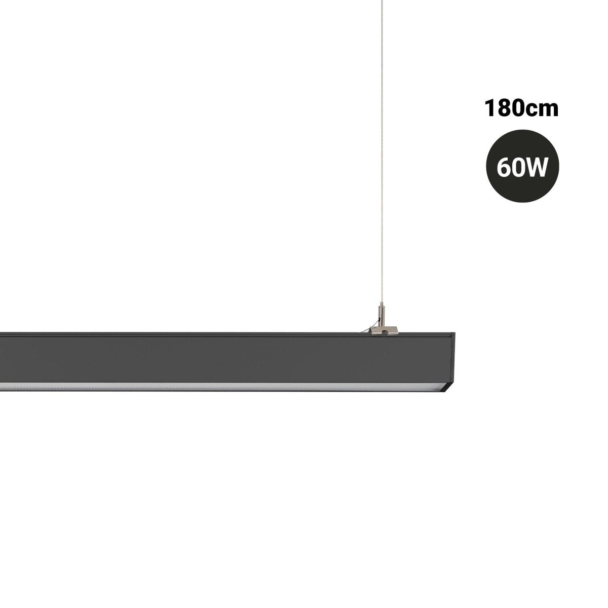 Luminaria lineal LED CCT - 60W - Suspensión / superficie - Potencia ajustable - 180cm (48)