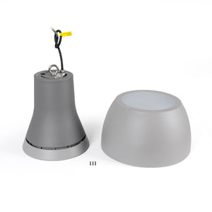 Campana LED comercial CCT -  (25W / 40W /60W / 80W) - Difusor aluminio - UGR19 - Driver Lifud 0-10V (8)