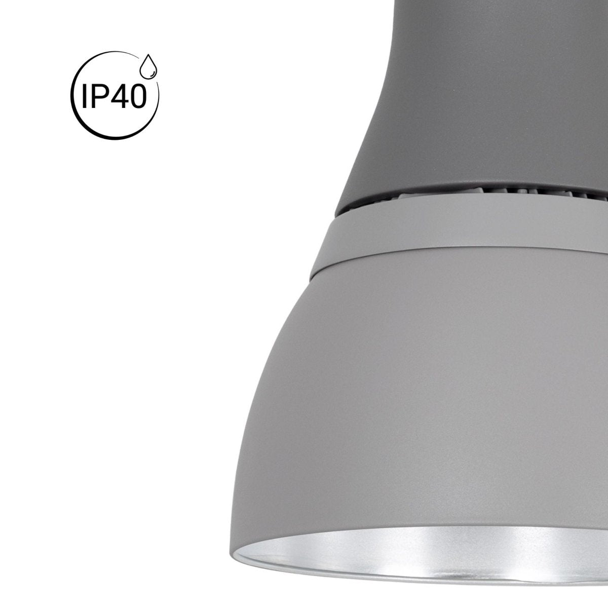 Campana LED comercial CCT -  (25W / 40W /60W / 80W) - Difusor aluminio - UGR19 - Driver Lifud 0-10V - Barcelona Led-
