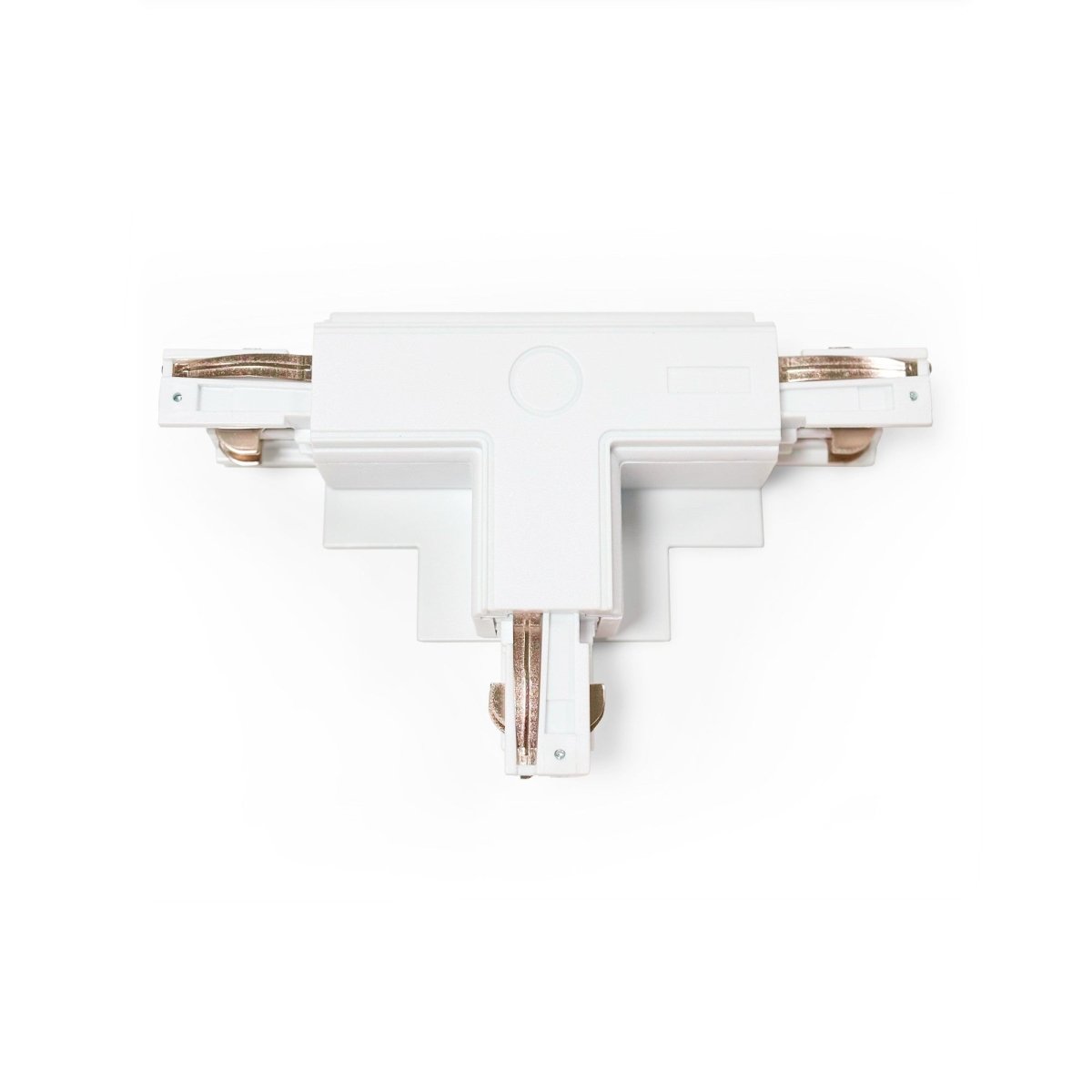 Unión rígida en T para carril trifásico empotrable - IZQUIERDA - Barcelona Led-Accesorios