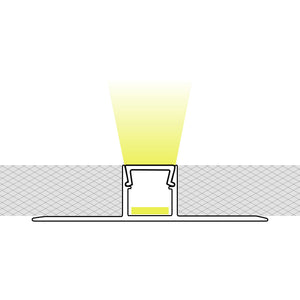 Perfil tira LED integración / trimless - 11,6x15mm - Con difusor - 2 metros (3)