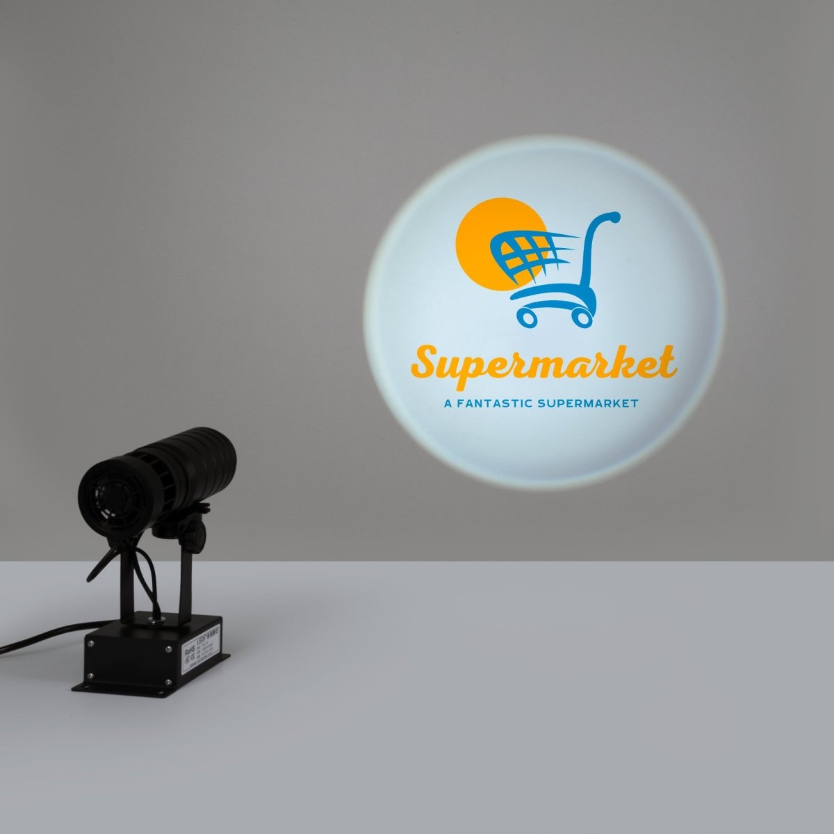 Proyector de logos LED GOBO 35W rotativo interior - Óptica 18° - IP20 - Barcelona Led-Signage
