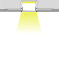 LED strip profile integration / trimless - 9x20 mm - With diffuser - 2 meters 2