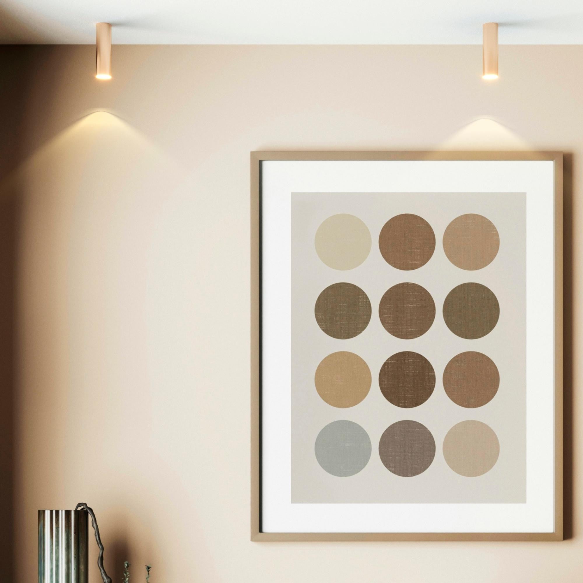 Aplique de techo aluminio "Sandy 20" - 20cm - GU10 (7)