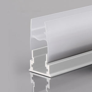 Perfil tira LED para cristal 11mm - Con difusor - Blanco - 2 metros