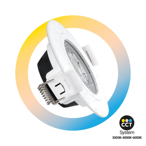 Outdoor LED downlight - 7W - CCT - 630lm - Cutout Ø70mm - IP54