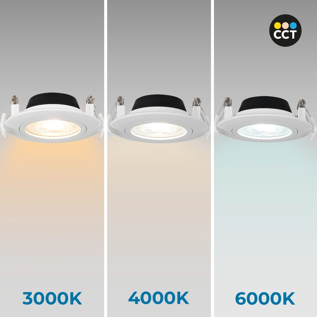 Downlight LED exterior - 7W - CCT - 630lm - Corte Ø 70mm - IP54 - Barcelona Led-