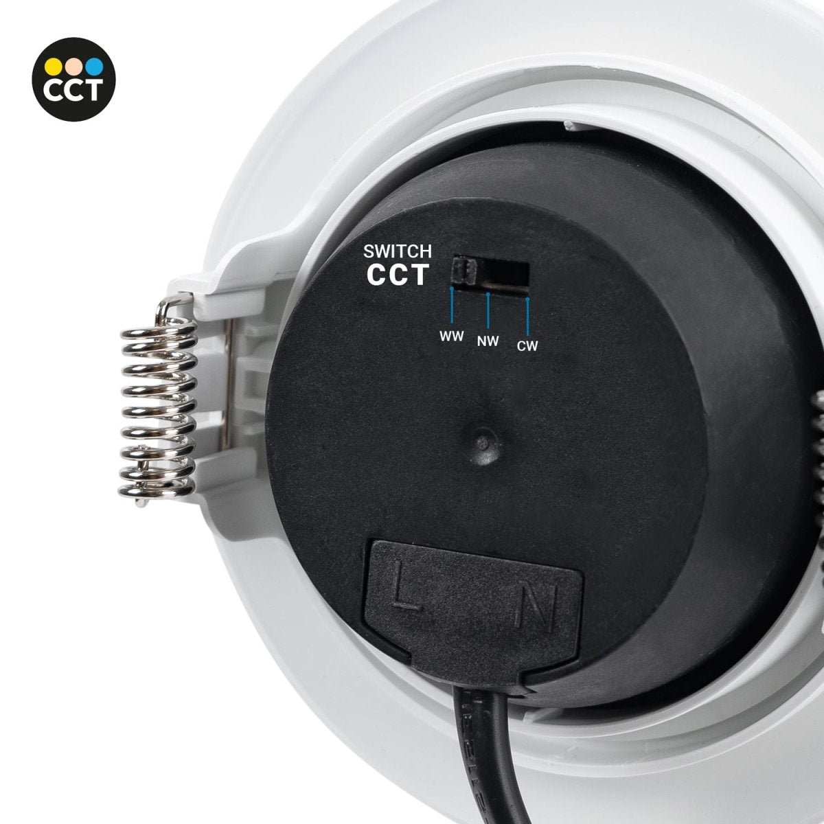 Downlight LED exterior - 7W - CCT - 630lm - Corte Ø 70mm - IP54 - Barcelona Led-
