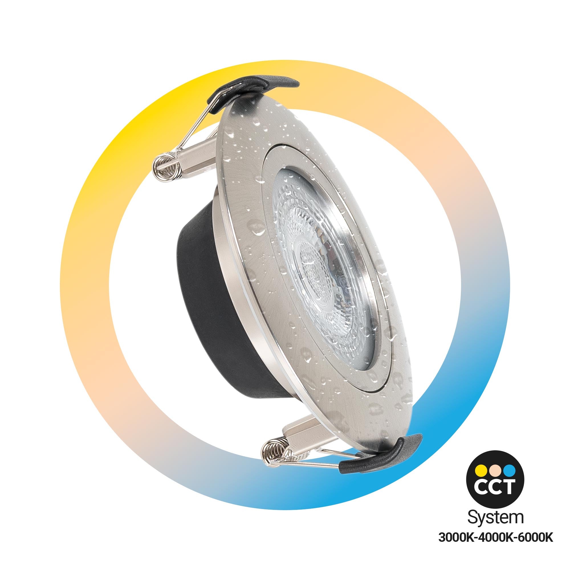Downlight LED exterior - 7W - CCT - 630lm - Corte Ø 70mm - IP54 (31)