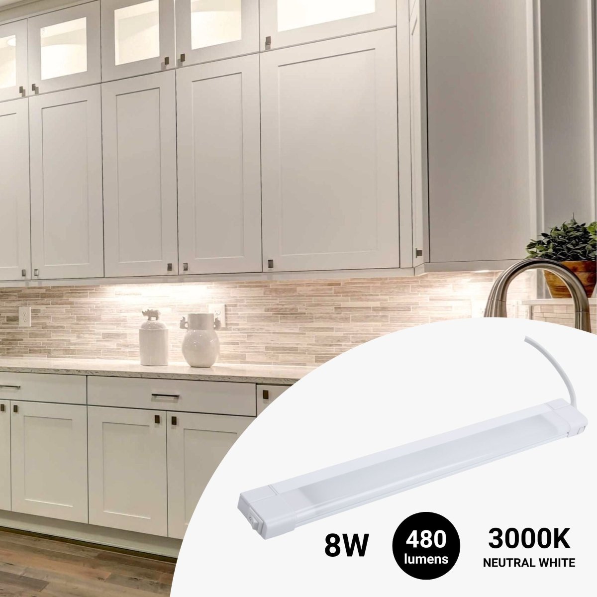 Regleta LED bajo mueble cocina 8W - 50cm - Barcelona Led-