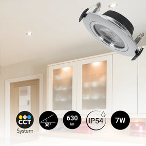 Downlight LED exterior - 7W - CCT - 630lm - Corte Ø 70mm - IP54 (33)