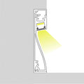LED strip profile for baseboard - 60x16mm - With diffuser - 2 meters 4