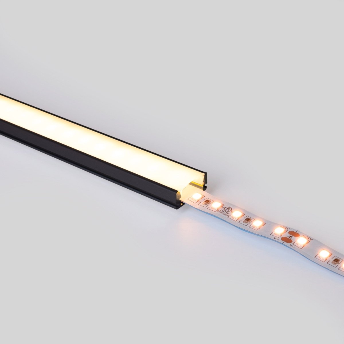 Perfil tira LED superficie - 17x8mm - Kit completo - 1 metro (25)
