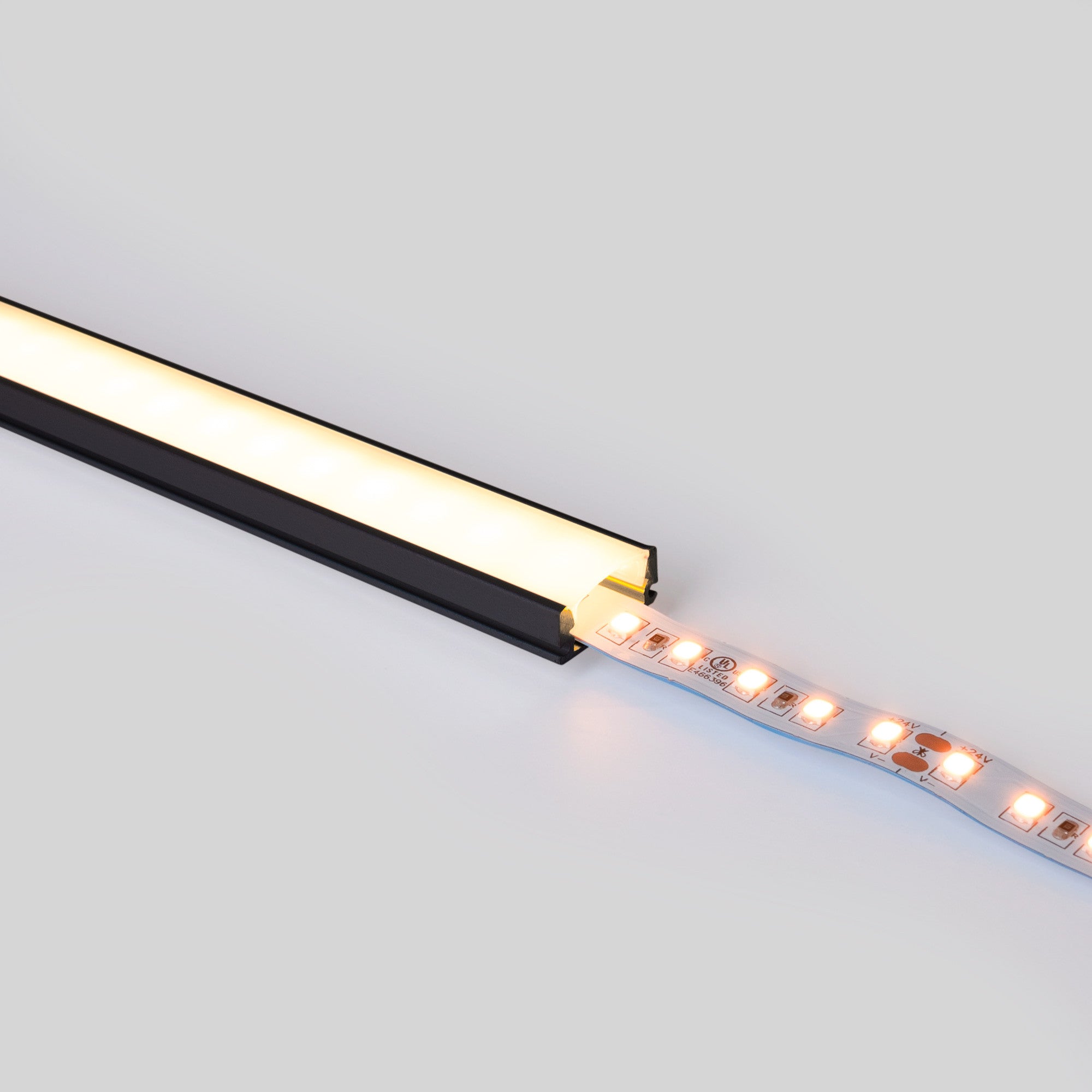 Perfil tira LED superficie - 17x8mm - Kit completo - 2 metros (38)