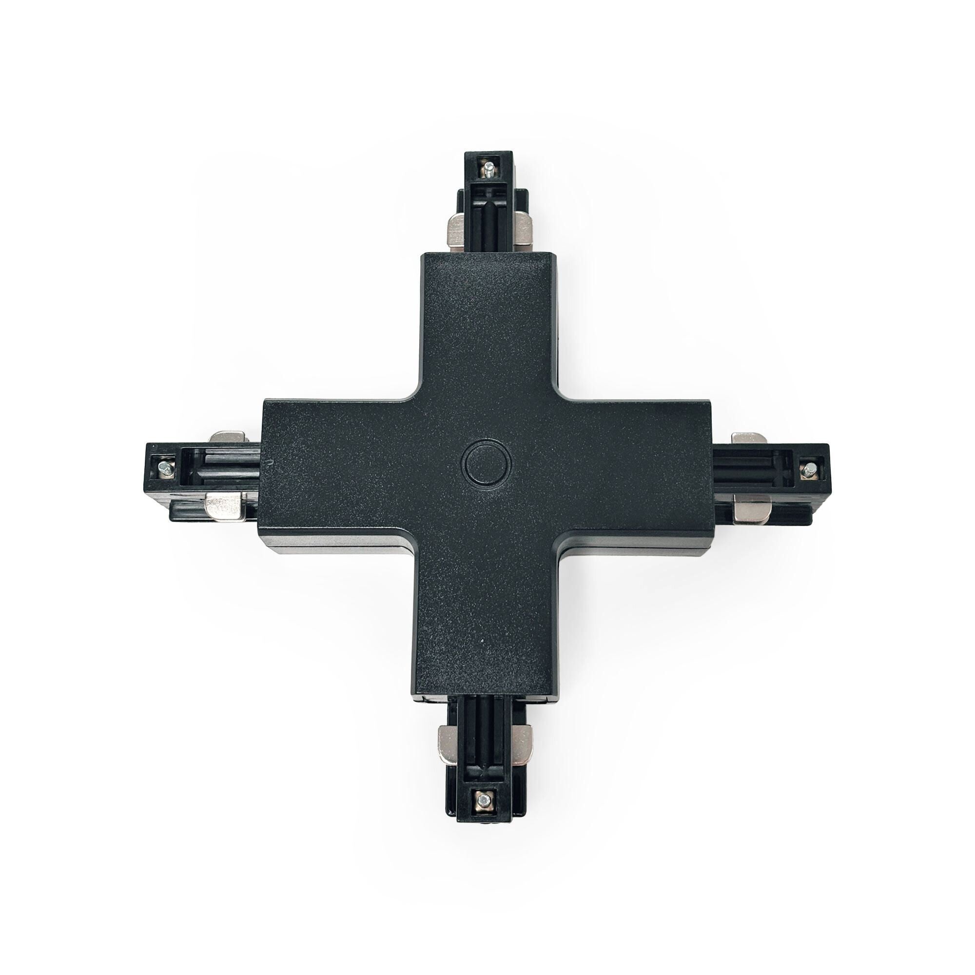 Unión rígida en X para carril trifásico de superficie