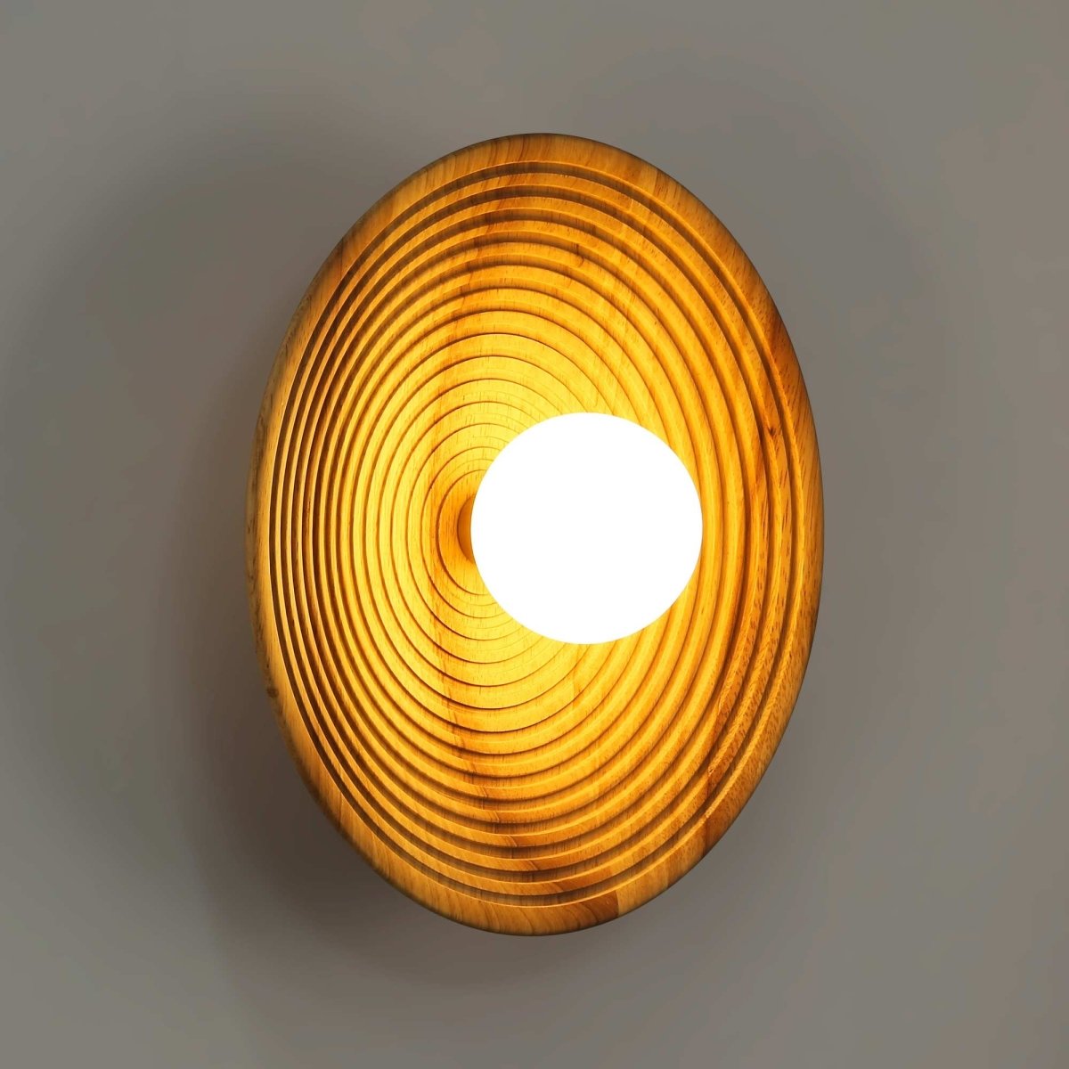 Aplique de diseño en madera "RIANNE" -  G9 - Ø28cm - Barcelona Led-Decoración