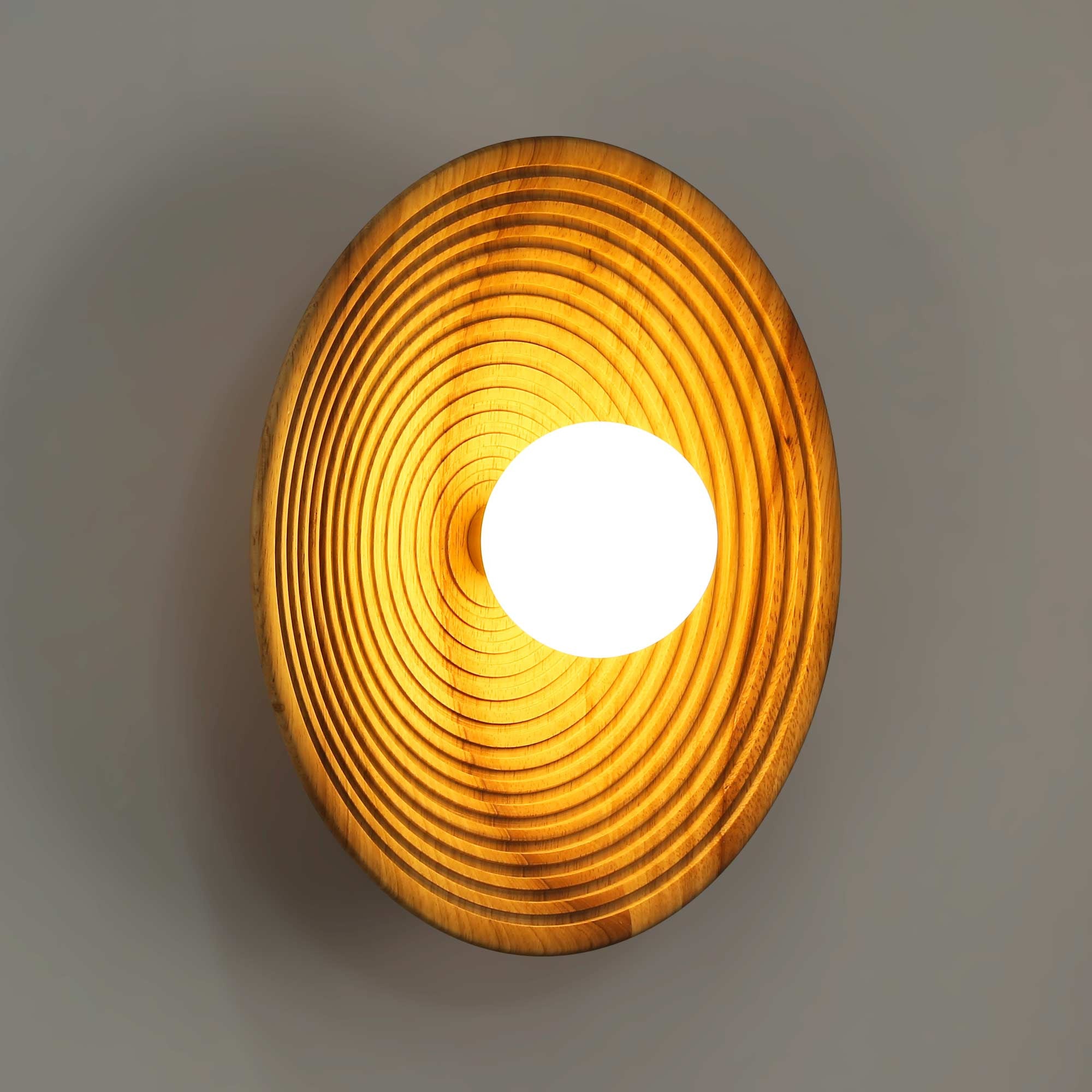 Aplique de diseño en madera "RIANNE" -  G9 - Ø28cm (8)