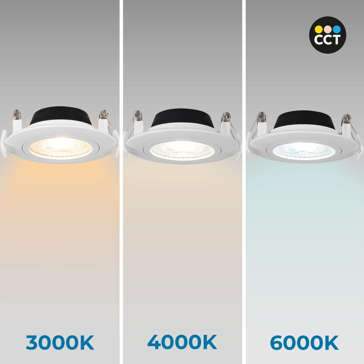 Downlight LED interior - 7W - CCT - DIMABLE TRIAC - 630lm - Corte Ø 70mm - IP20 - Barcelona Led-